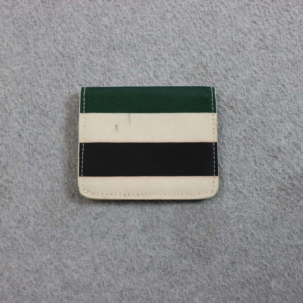 Pendleton Wallet Men Multicolor Stripe Canvas Bifold ID Window Coin Pocket Small